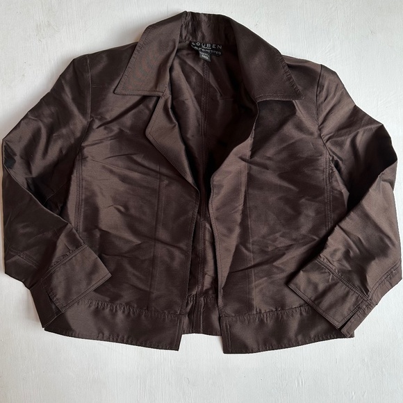 Vintage Louben Brown Cropped Jacket - Picture 1 of 4